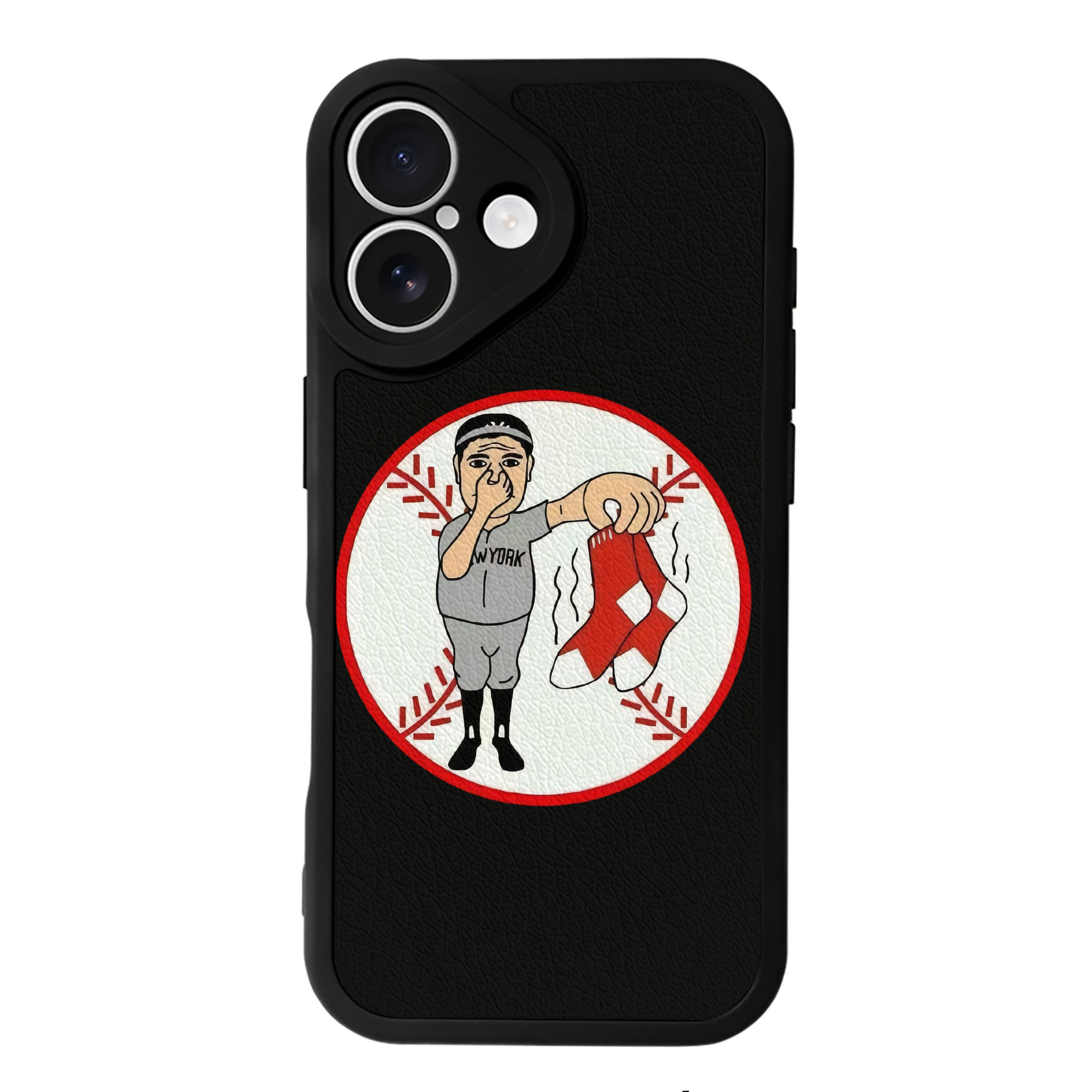 New York Yankees Duty Red Sox IPhone 16 Silicone Leather Case – UV Print, Lambskin Texture – Perfect Fit, Wireless Charging Compatible, Scratch Resistant, Precise Cutouts – Stylish Protection For IPhone 16